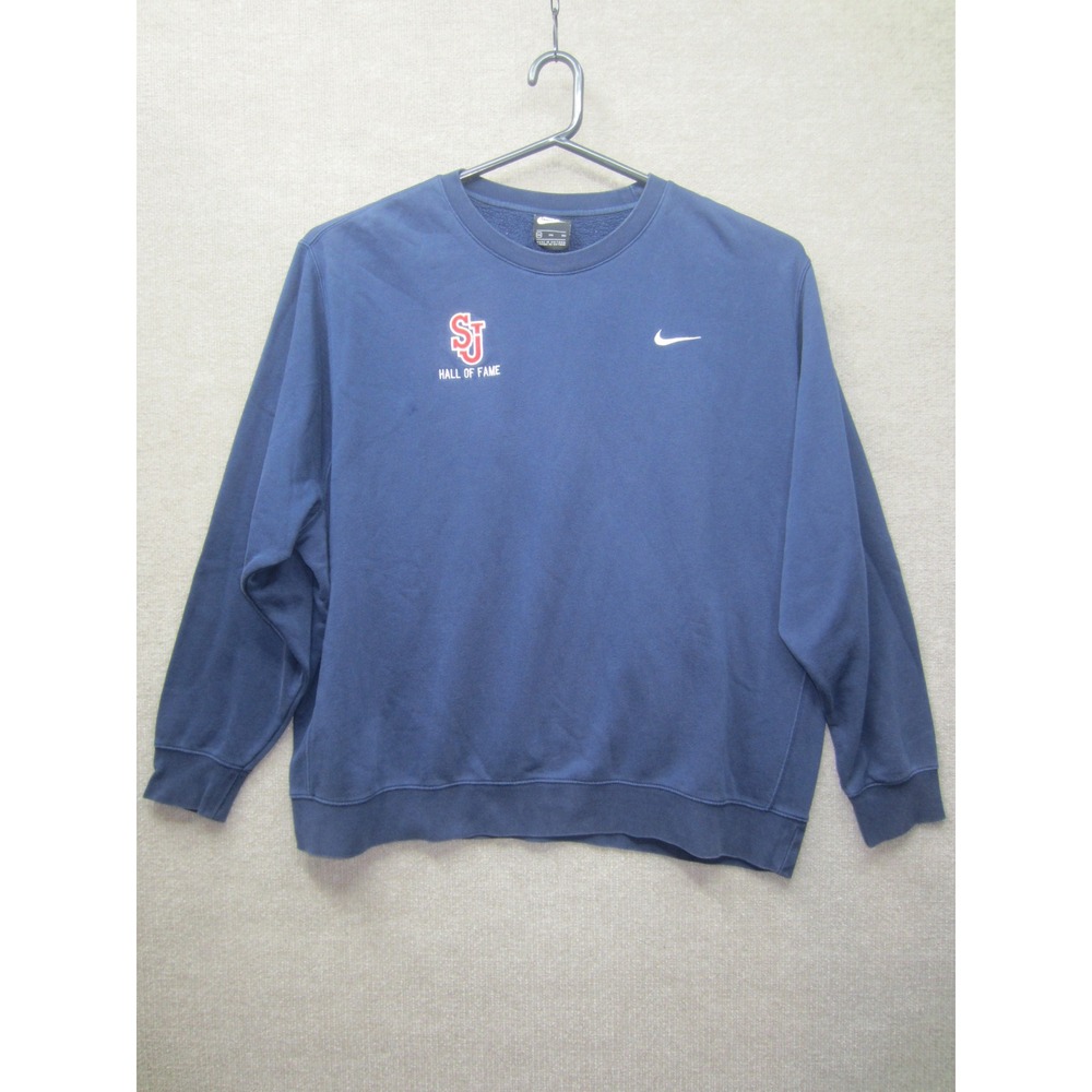 Nike Mens 3XL St Johns University Hall of Fame Crewneck Sweatshirt Navy Blue